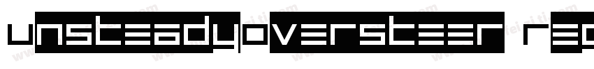 UnsteadyOversteer Regular字体转换